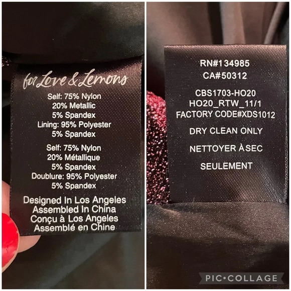 NWT For Love and Lemons Shailee Metallic Mini Skirt - Picture 6 of 13